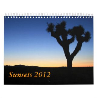 Sunsets 2012 calendar