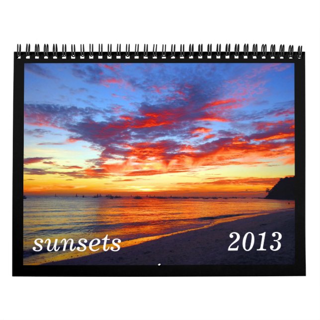 sunsets 2013 calendar (Cover)