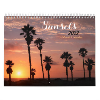 Sunsets 2022 calendar