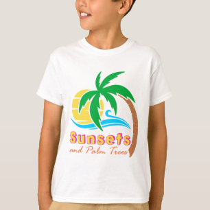 Sunsets And Palm Trees Summer Season T-Shirt