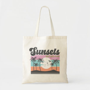 Sunsets And Palm Trees Tote Bag
