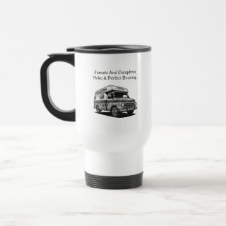Sunsets Campfires Perfect Evening Outdoor Serenity Travel Mug