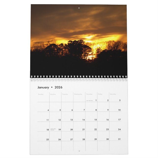 Sunsets in Virginia Beach, VA calendar. Calendar (Jan 2026)