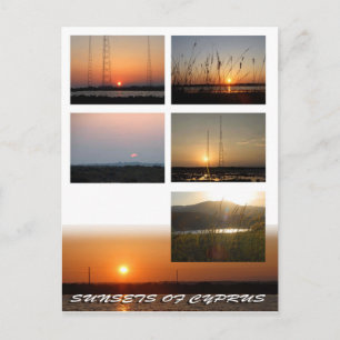 Sunsets of Cyprus postcard
