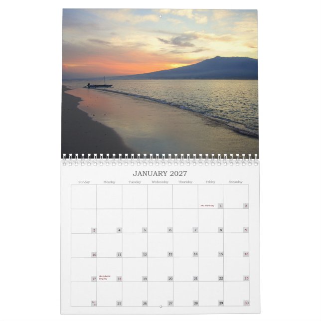 Sunsets of Southeast Asia 2012 Calendar (Jan 2027)
