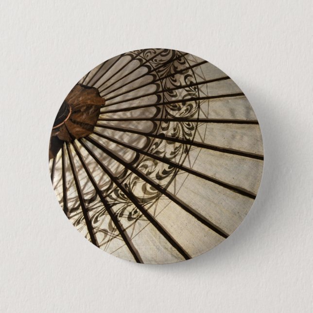 Sunshade or Asian Parasol 2 Inch Round Button (Front)