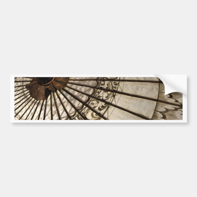 Sunshade or Asian Parasol Bumper Sticker (Front)