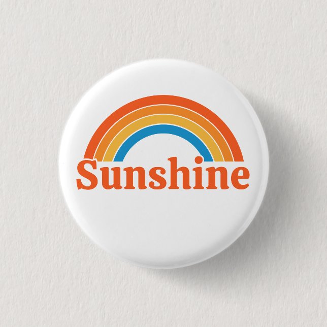 Sunshine  1 inch round button (Front)