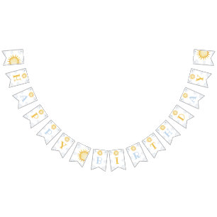Sunshine 1st Birthday Party Banner