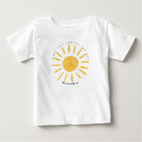 sunshine 1st birthday watercolor sun