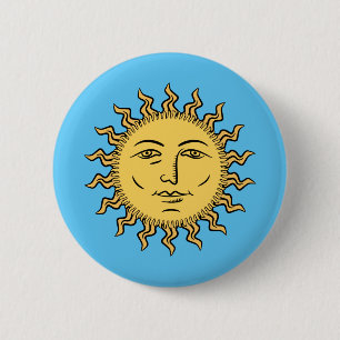 Sunshine 2 Inch Round Button