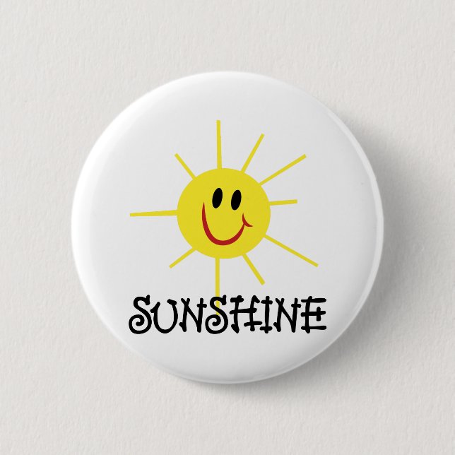 Sunshine 2 Inch Round Button (Front)