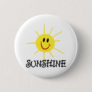 Sunshine 2 Inch Round Button