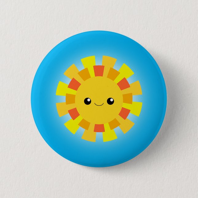 Sunshine 2 Inch Round Button (Front)