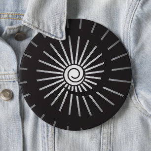 Sunshine 5 6 inch round button