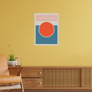 Sunshine Abstract Design Poster