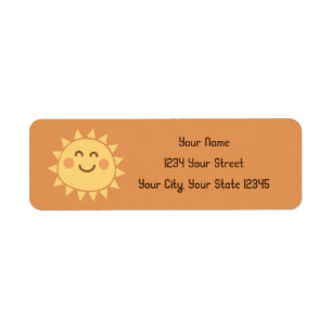 Sunshine Address Label