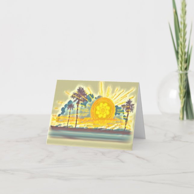 Sunshine All Day  Thank You Card (Front)