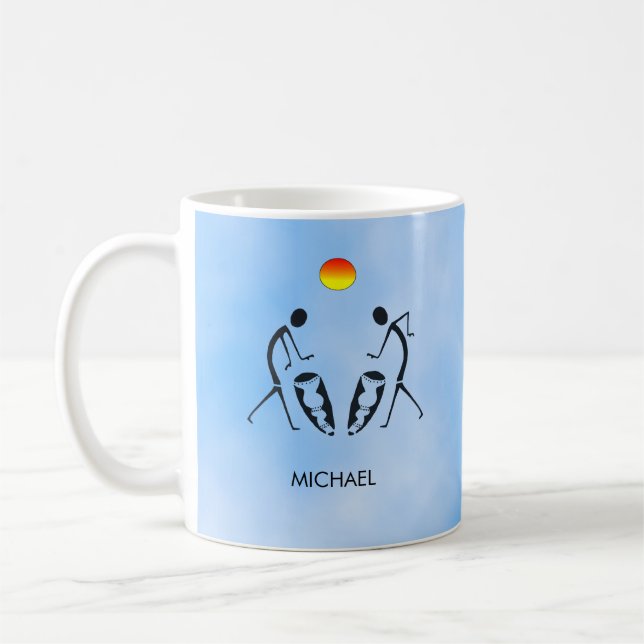 Sunshine and African Drumming iPhone / iPad case Coffee Mug (Left)