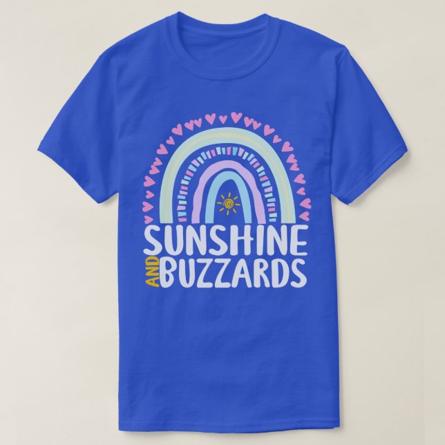 Sunshine and Buzzards Cute Rainbow Gift for Womens T-Shirt (Design Front)