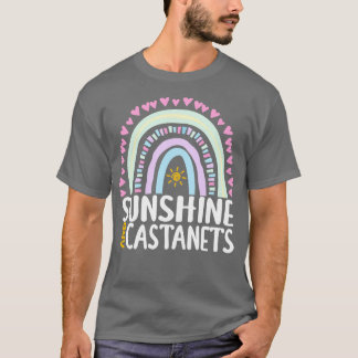 Sunshine and Castanets Cute Rainbow Gift for Women T-Shirt