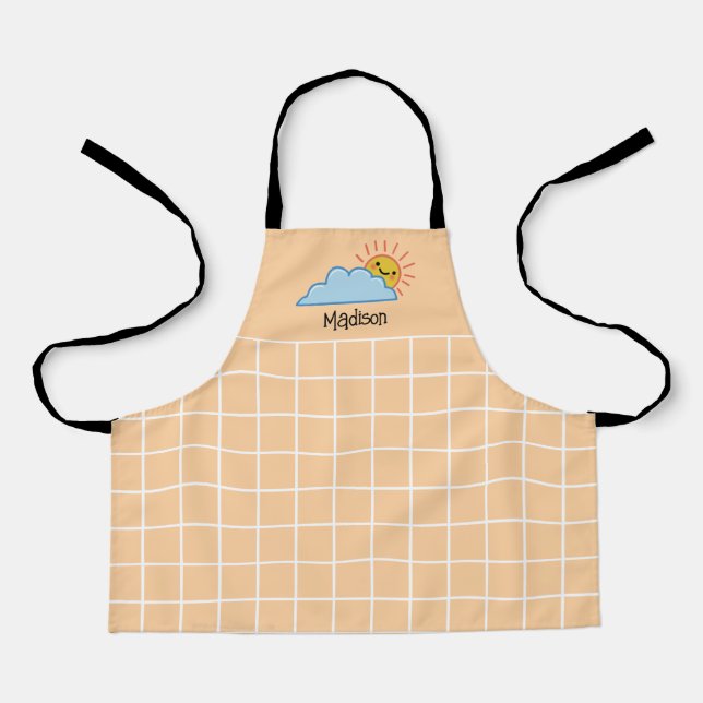 Sunshine And Clouds Personalized Apron (Front)