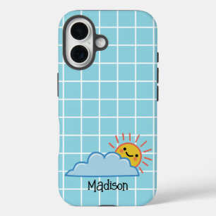 Sunshine And Clouds Personalized iPhone 16 Case