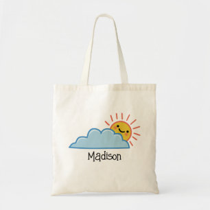 Sunshine And Clouds Personalized Tote Bag