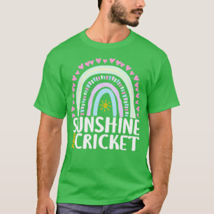 Sunshine and Cricket Cute Rainbow Gift for Womens T-Shirt
