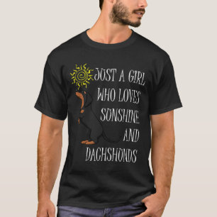 Sunshine And Dachshund Cute Weenie Saying T-Shirt