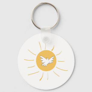 Sunshine and Dove Keychain