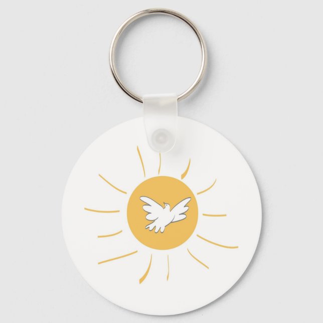 Sunshine and Dove Keychain (Front)