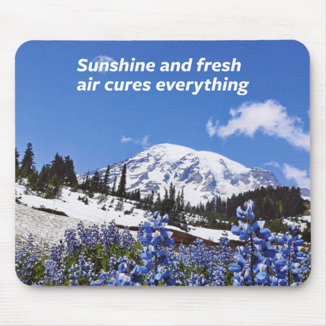 Sunshine and Fresh Air Mouse Pad (Front)