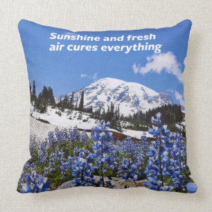 Sunshine and Fresh Air Throw Pillow