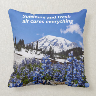 Sunshine and Fresh Air Throw Pillow