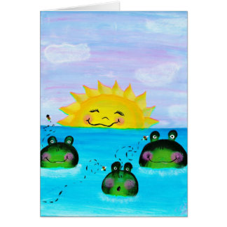 SUNSHINE AND FROGS Card