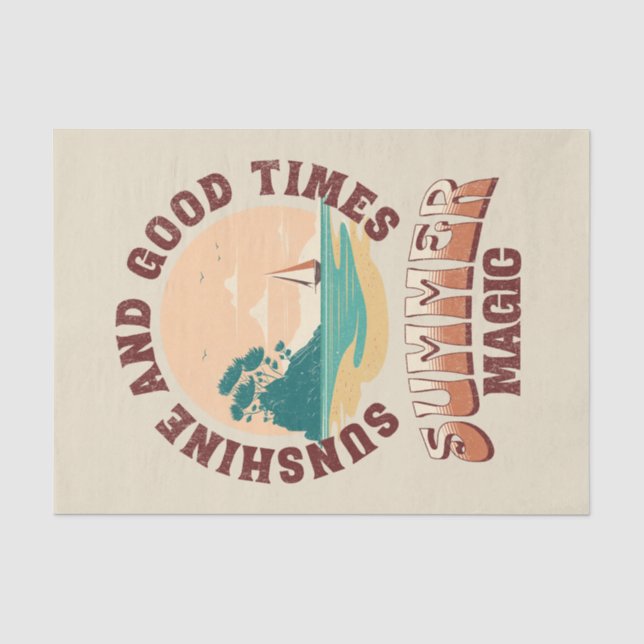 Sunshine and good times - summer magic tissue paper (Front)