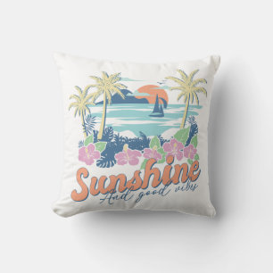 Sunshine And Good Vibes Throw Pillow