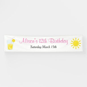 Sunshine and Lemonade Birthday Banner