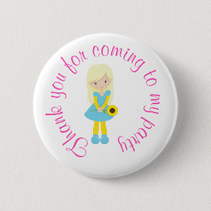 Sunshine and Lemonade 'Thank you for coming'  2 Inch Round Button