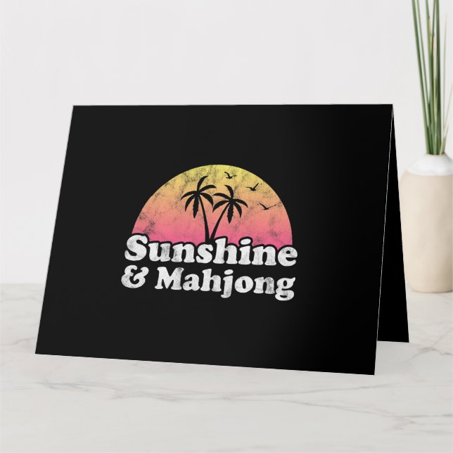 Sunshine and Mahjong Card (Front)