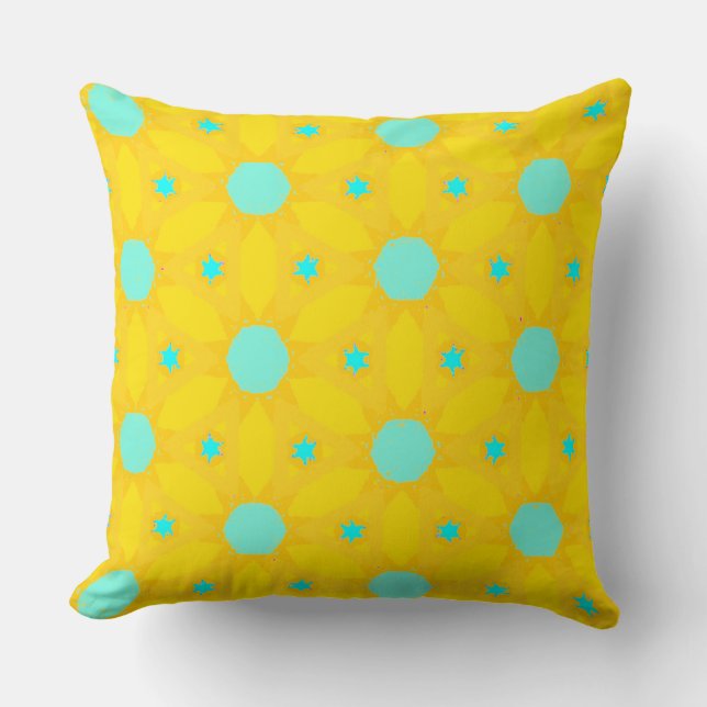 Sunshine and Polkadots Throw Pillow (Front)