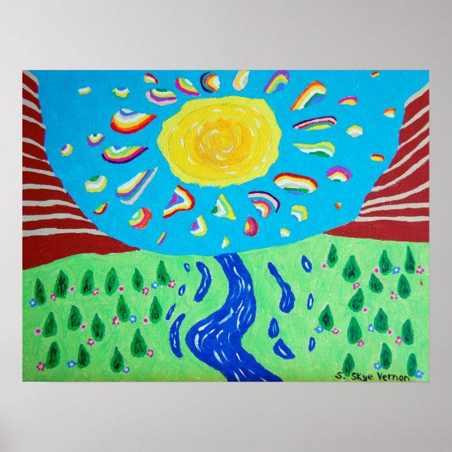 Sunshine and Rainbows Print (Front)