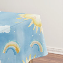 Sunshine and Rainbows Tablecloth