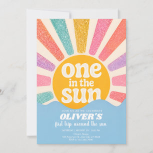 Sunshine and Smiles One Year Celebration  Invitation