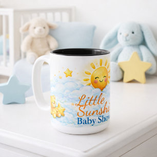 Sunshine And Sophistication Baby Shower Two-Tone Coffee Mug