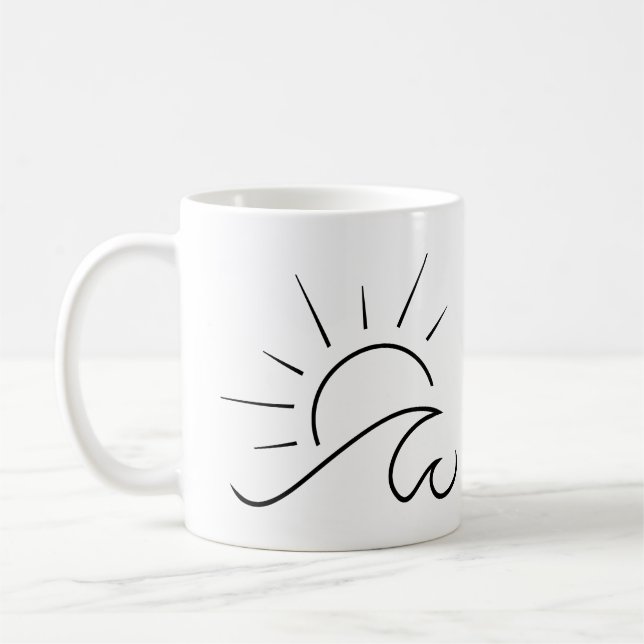 Sunshine and Wave Coffee Mug (Left)