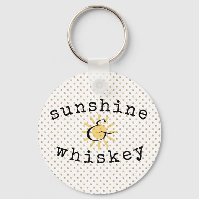 Sunshine and whiskey keychain (Front)