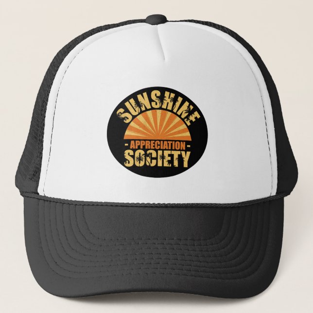 "Sunshine Appreciation Society" Trucker Casquette  (Devant)