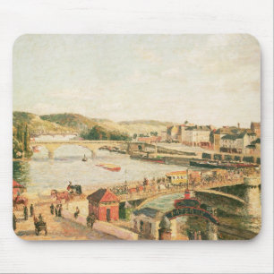 Sunshine at Rouen, 1896 (oil on canvas) Mouse Pad